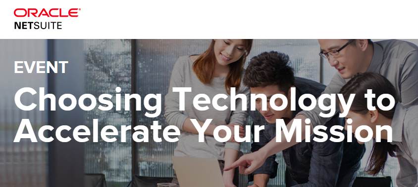 oracle Event - Social Impact Tech Conversation: Choosing Technology to Accelerate Your Mission