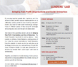 leaders-lab-event-image Event - Leader’s Lab – Bridging Non-profit Organisations and Social Enterprises